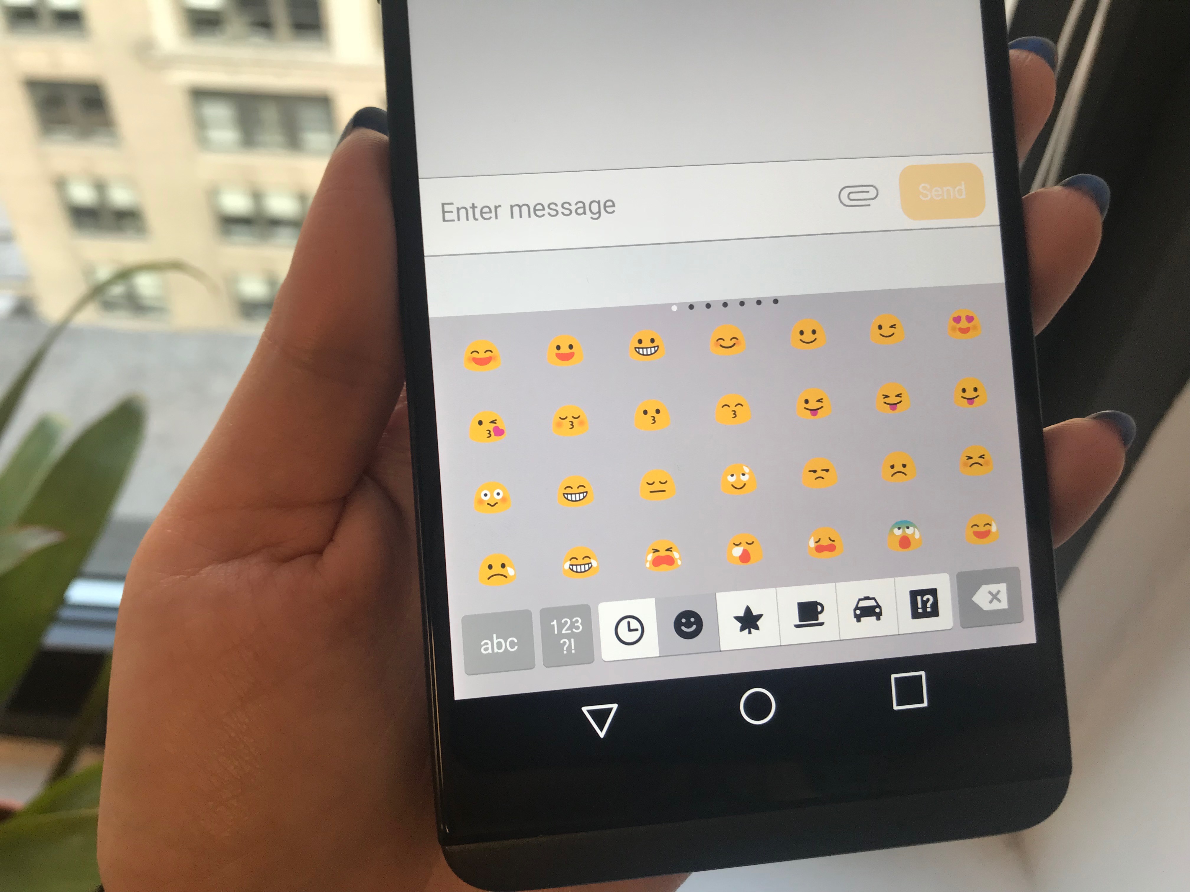 Android blob emoji-themed stickers in Google Allo