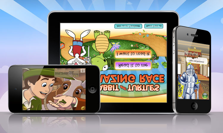 Teaching reading to kids with interactive storybook apps