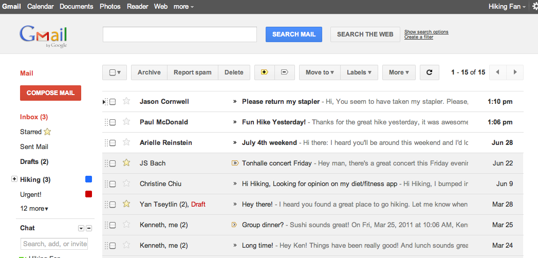 New Gmail