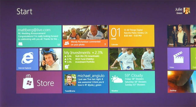 Windows 8 Start Screen