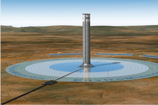 solar tower via gizmag