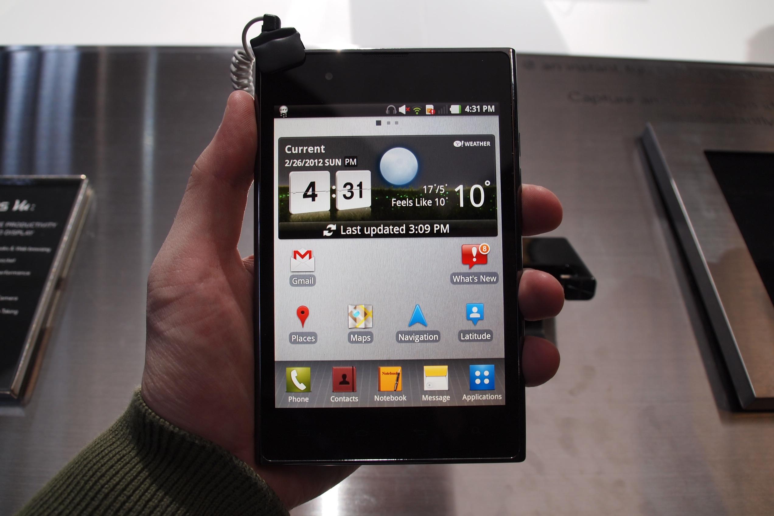 LG Optimus Vu at MWC