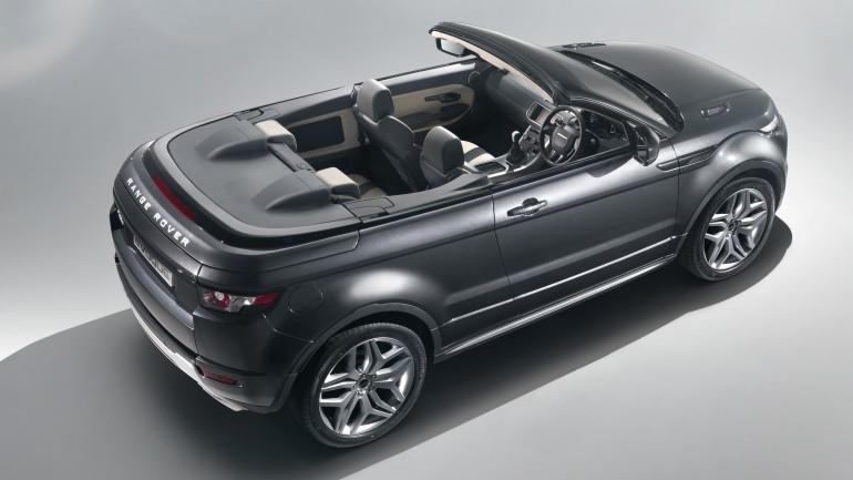 Range Rover Evoque convertible concept overhead