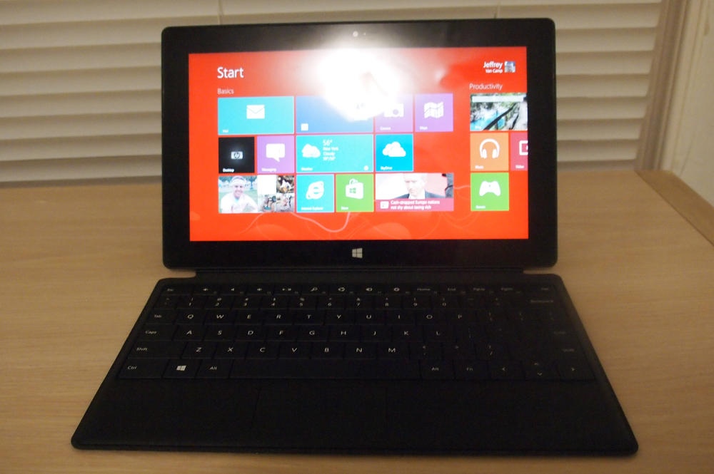 Microsoft Surface With Windows RT review keyboard