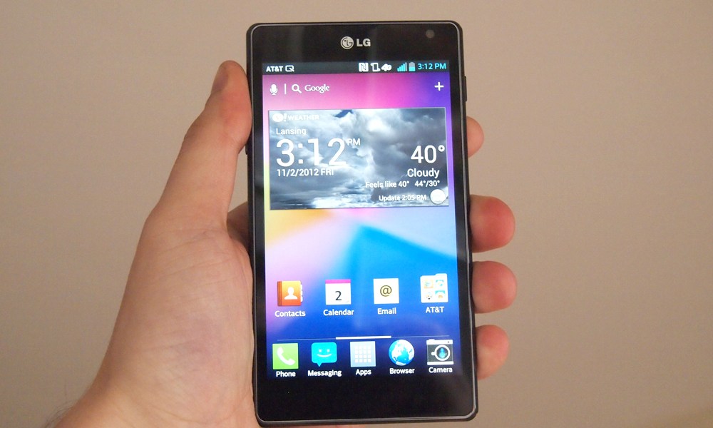 LG Optimus G review front smartphone