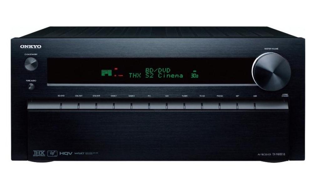 Onkyo TXNR818 front review av receiver