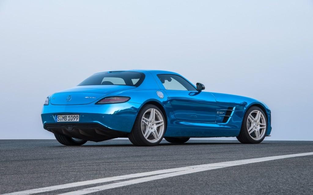 Mercedes-Benz SLS AMG Electric Drive rear three-quarter view