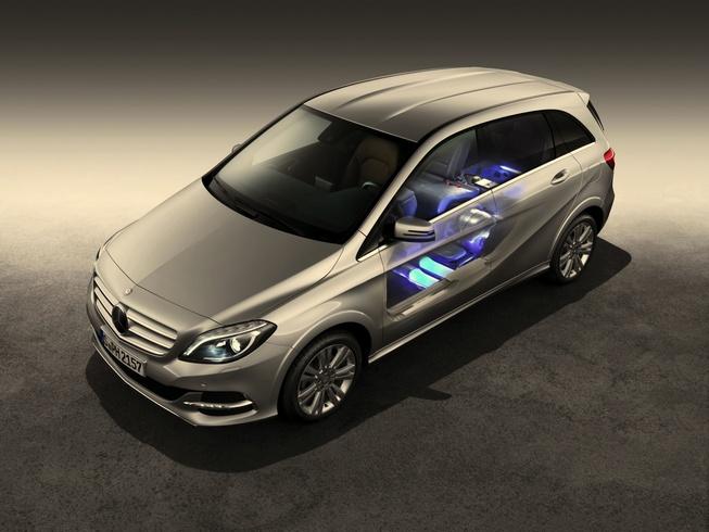 Mercedes-Benz B200 Natural Gas Drive cutaway view