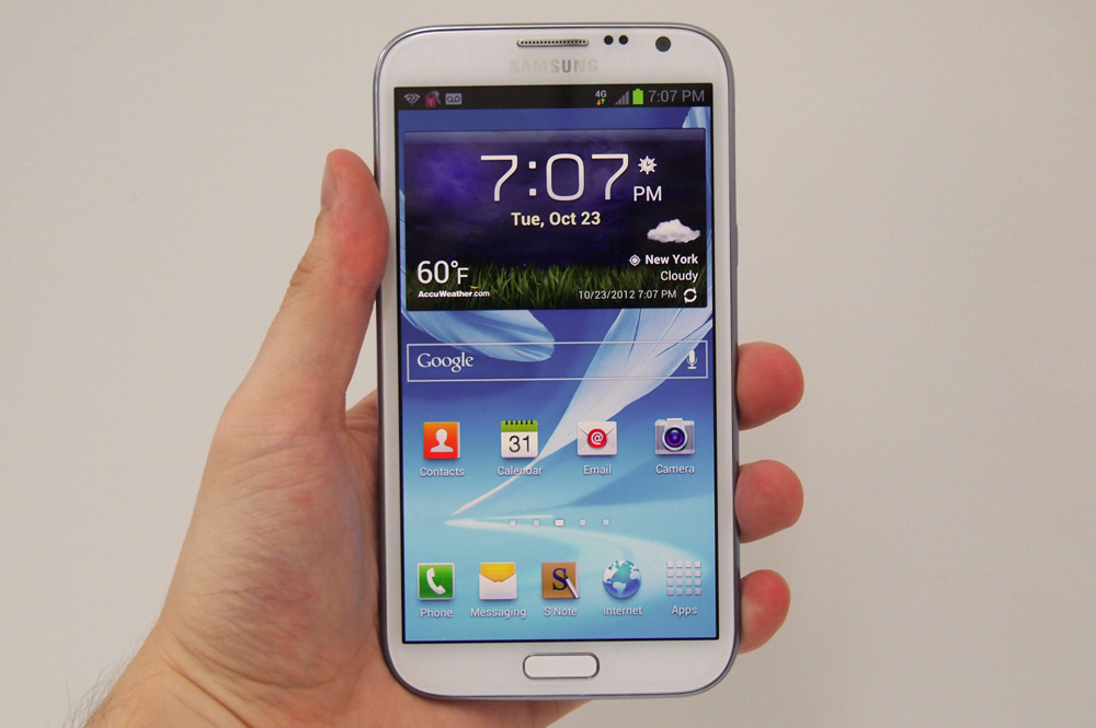 samsung galaxy note 2 hardware screen