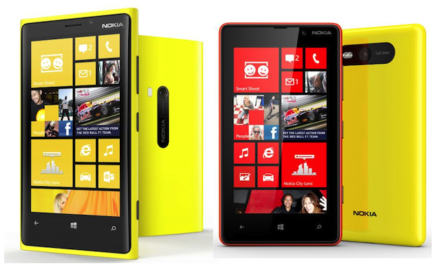 Nokia Lumia 920 and Lumia 820