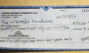 cards against humanity raises 70000 for wikipedia cahumanity