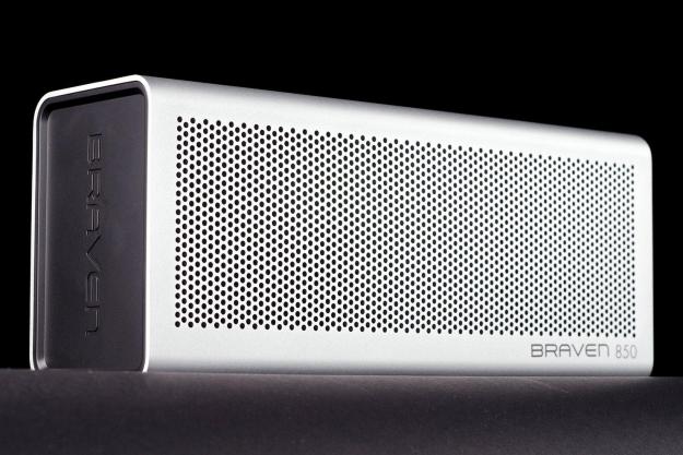 Braven 850 portable bluetooth speaker front left angle