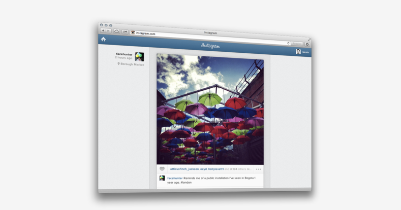 instagram for web