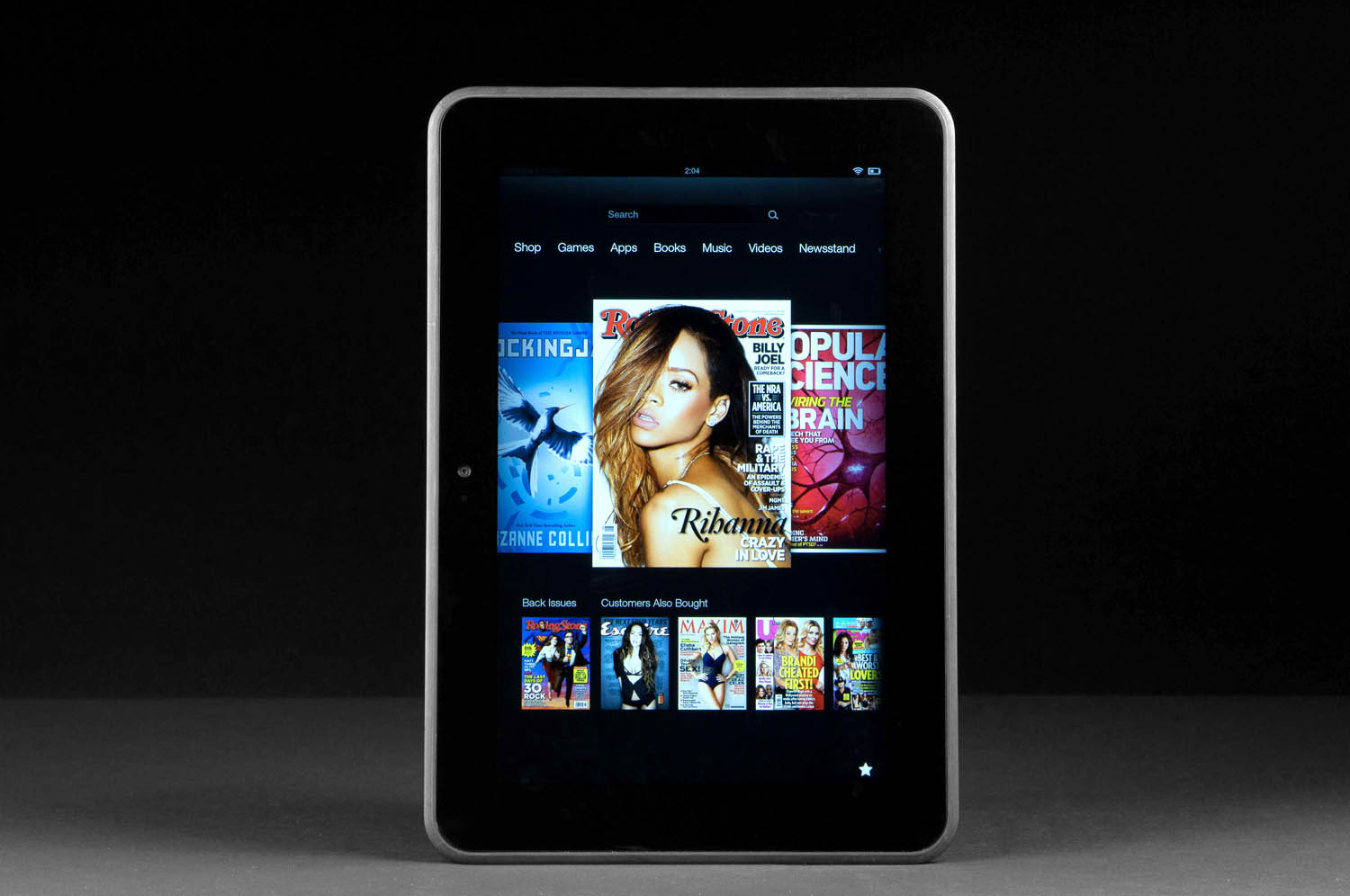 kindle fire hd 8.9 media content menu