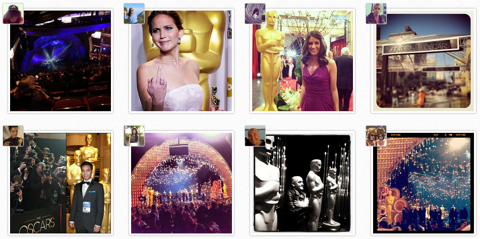 oscar night instagrams