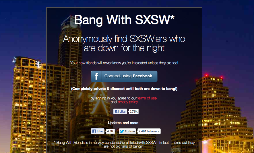 bang with sxsw