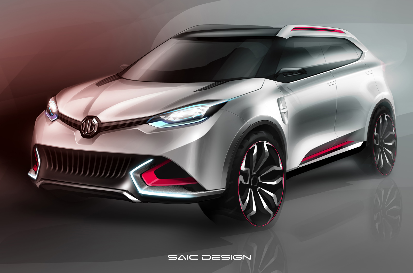 MG CS concept rendering front three quarter