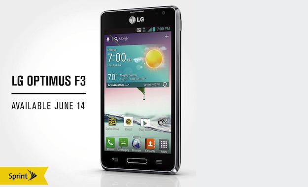 Sprint LG Optimus F3