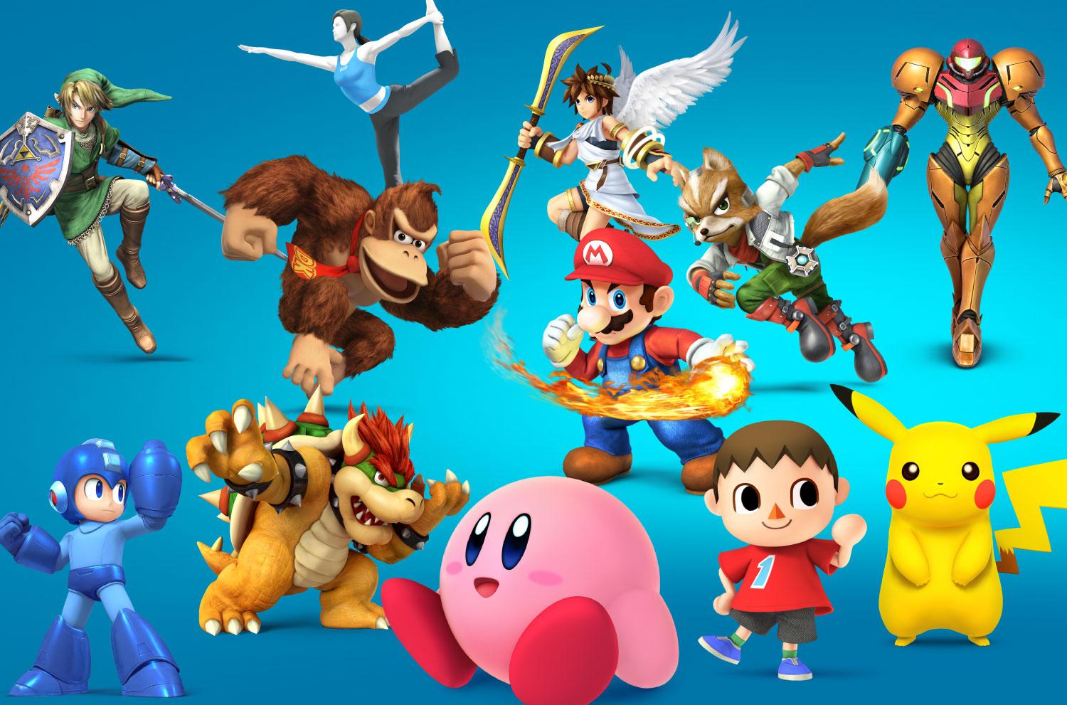 Super Smash Bros header