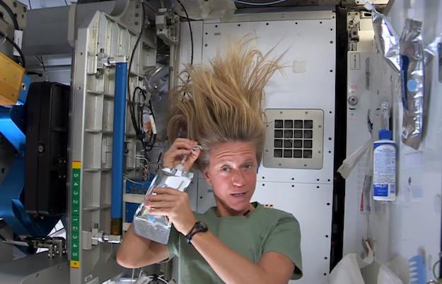 ISS hair wash