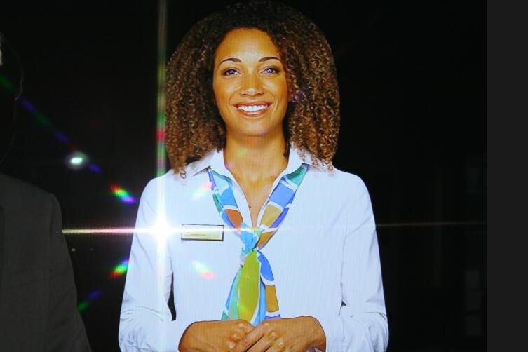 hologram replaces human receptionist at council office in london shanice