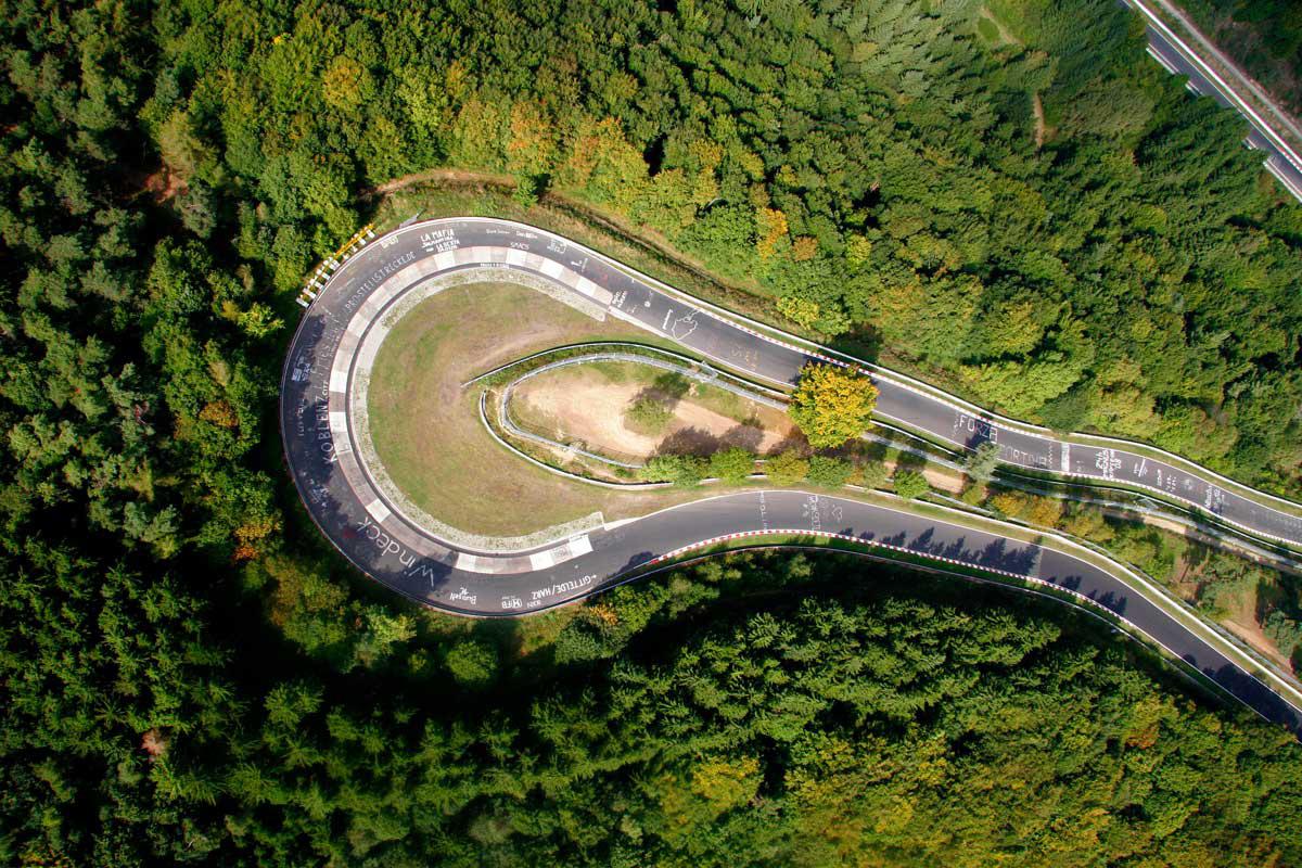 Nurburgring track birds eye