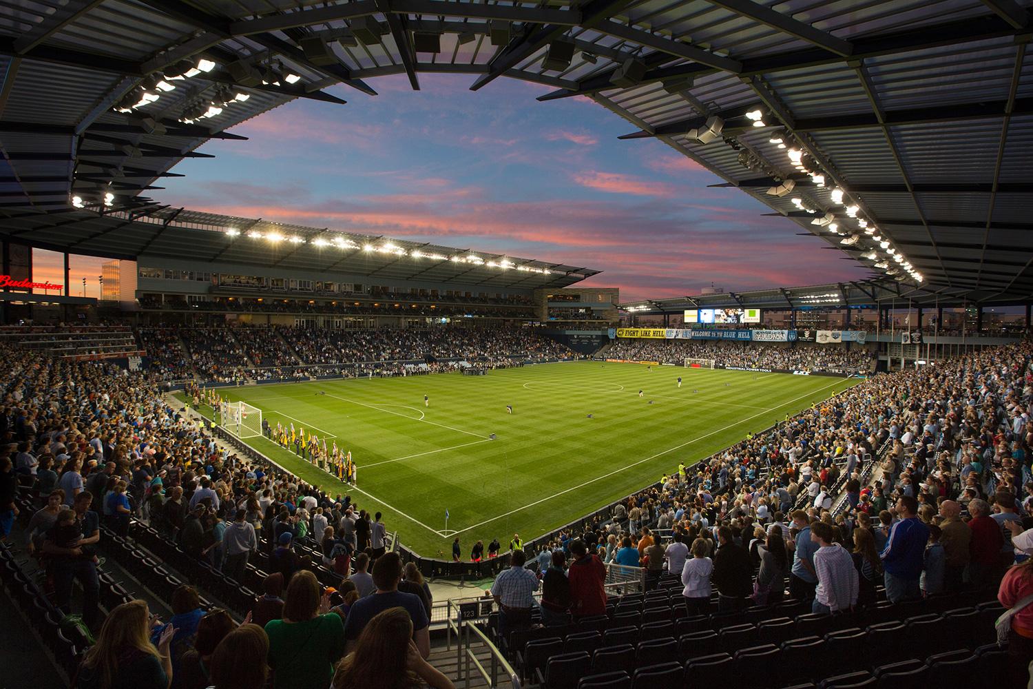 inside sporting park home of kansas citys mls team kc stadium