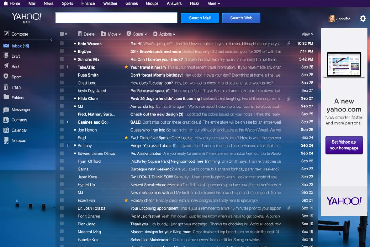 yahoo ceo marissa mayer apology mail desktop inbox message list