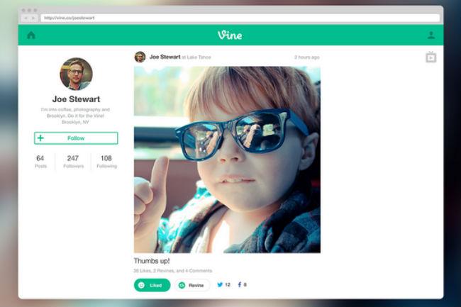 vine debuts full web profiles screen viewing for