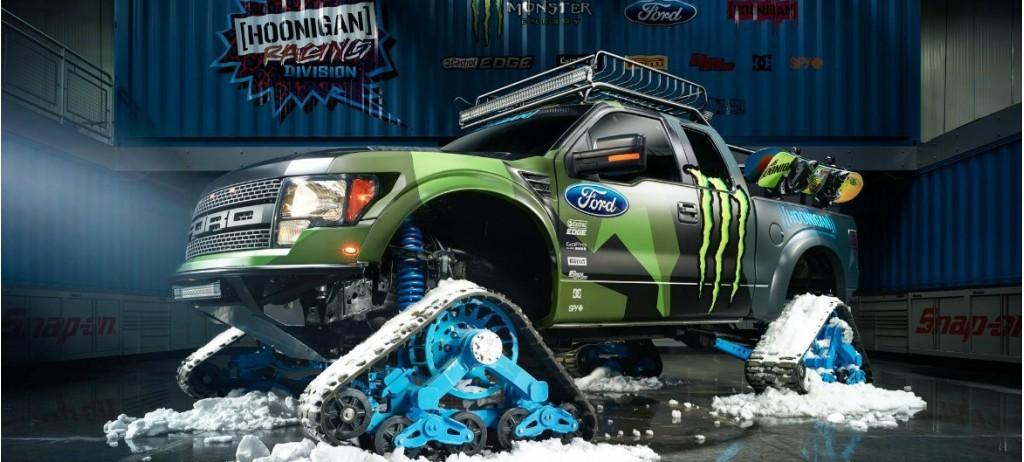 ken block unveils raptortrax ford f 150 svt raptor pickup