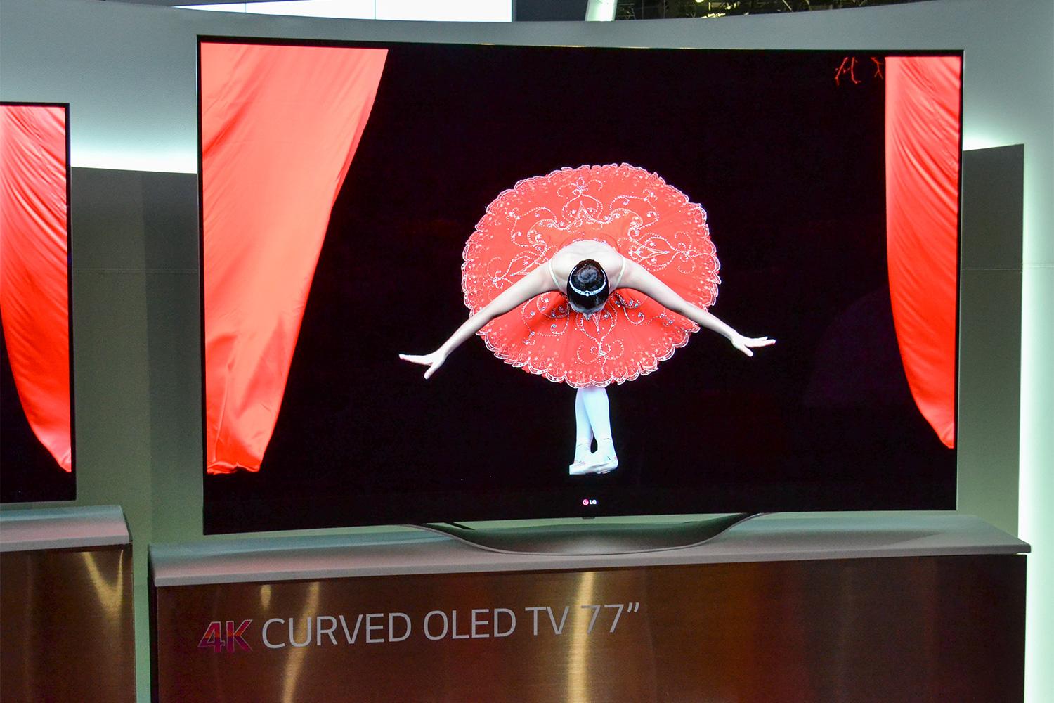 lg 77 inch oled curved 4k tv