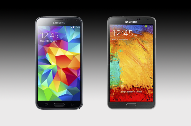 galaxy s5 vs note 3 spec showdown verse header