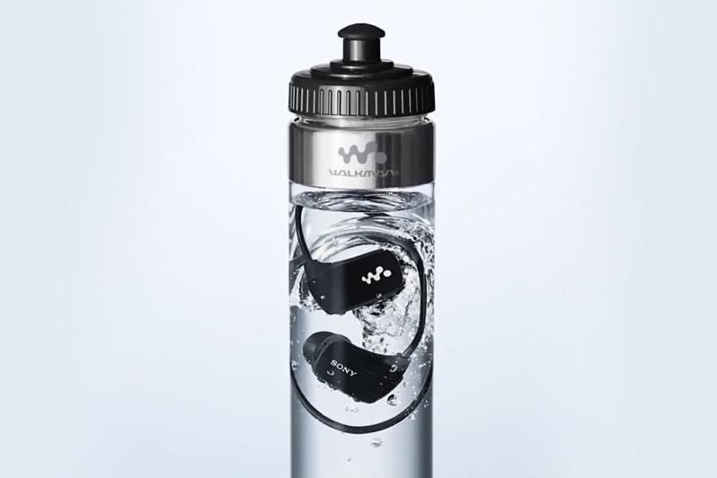 sony bottled waterproof w walkman water bottle