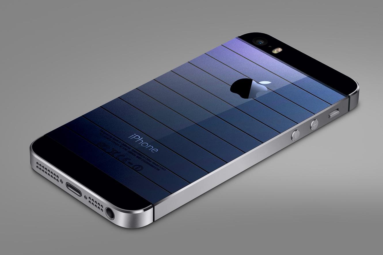 apple patent on solar panel in touchscreen powered iphone 5s