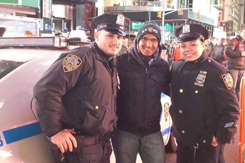 nypd cops go twitter school