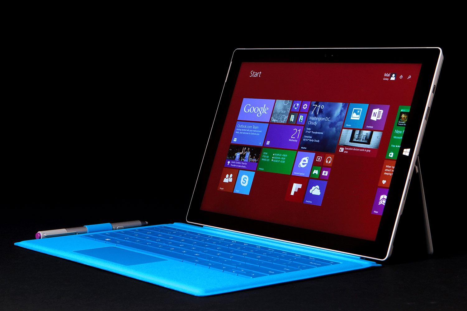 Microsoft SURFACE Pro 3 front angle