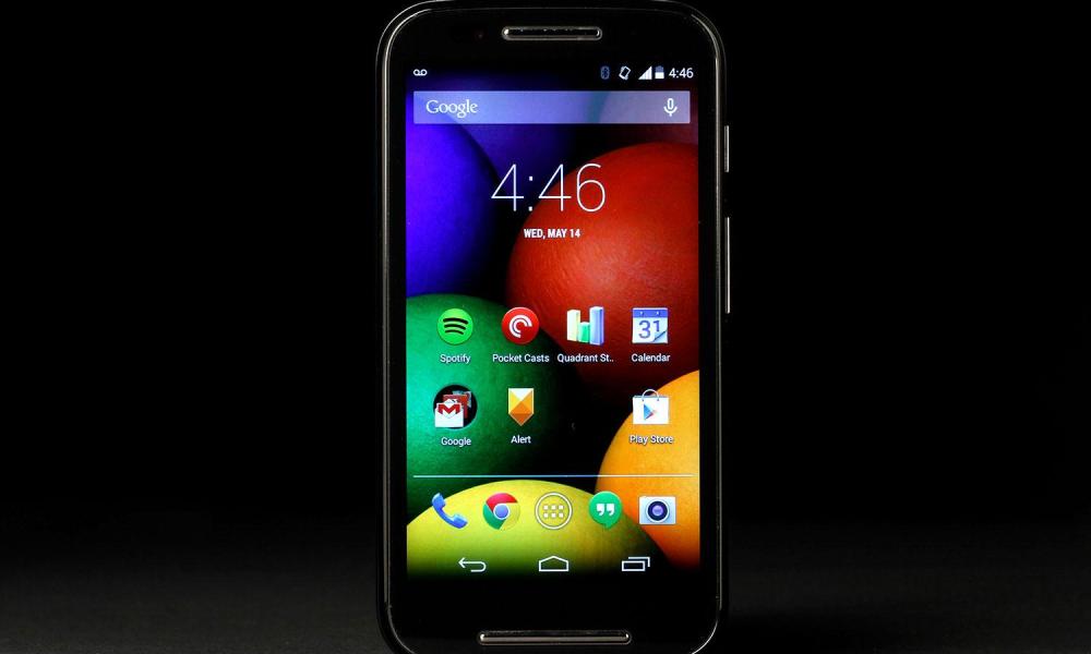 Motorola Moto E front home