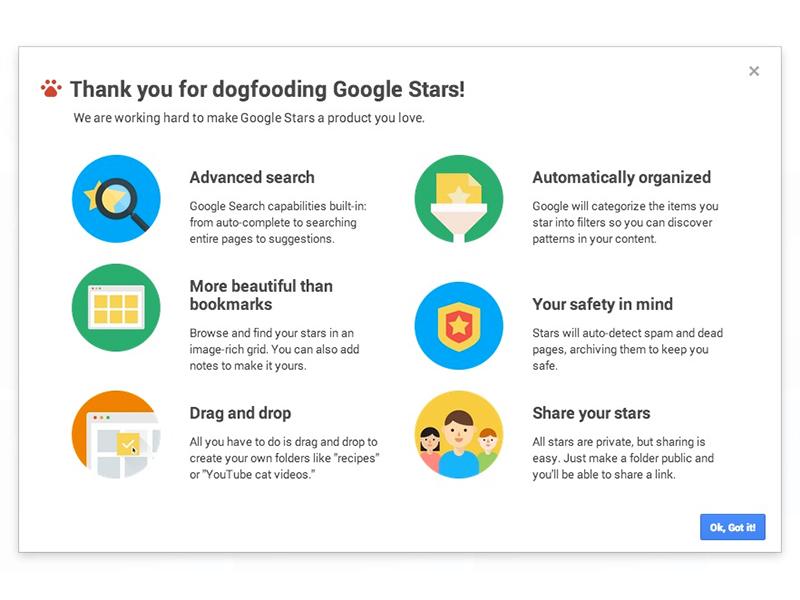 googles revamped bookmarking tool leaks early stars