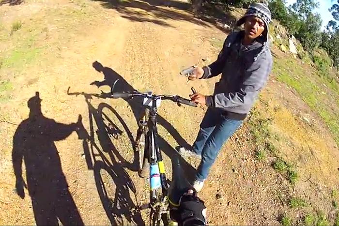 biker captures armed robbery using gopro camera 1