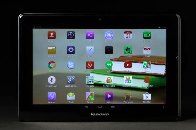 LeNovo Tablet A10 front app grid 2