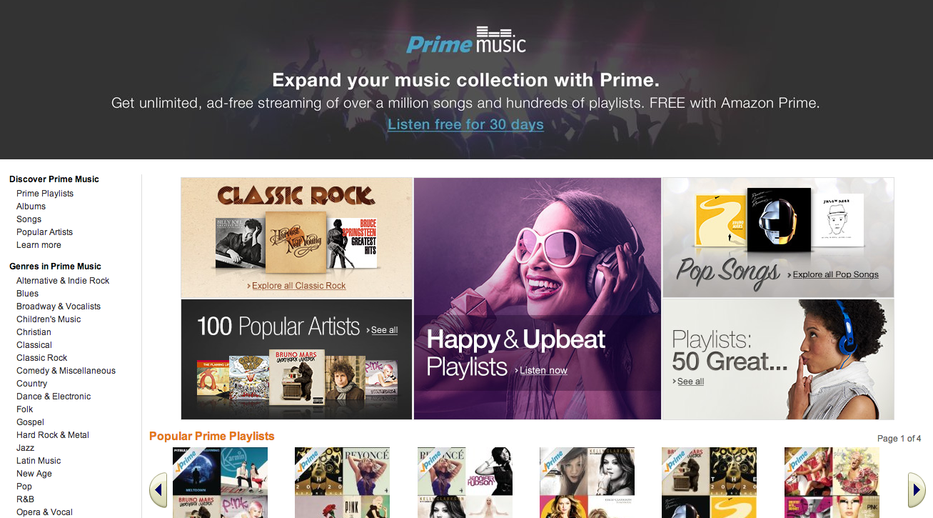 amazon prime music debut