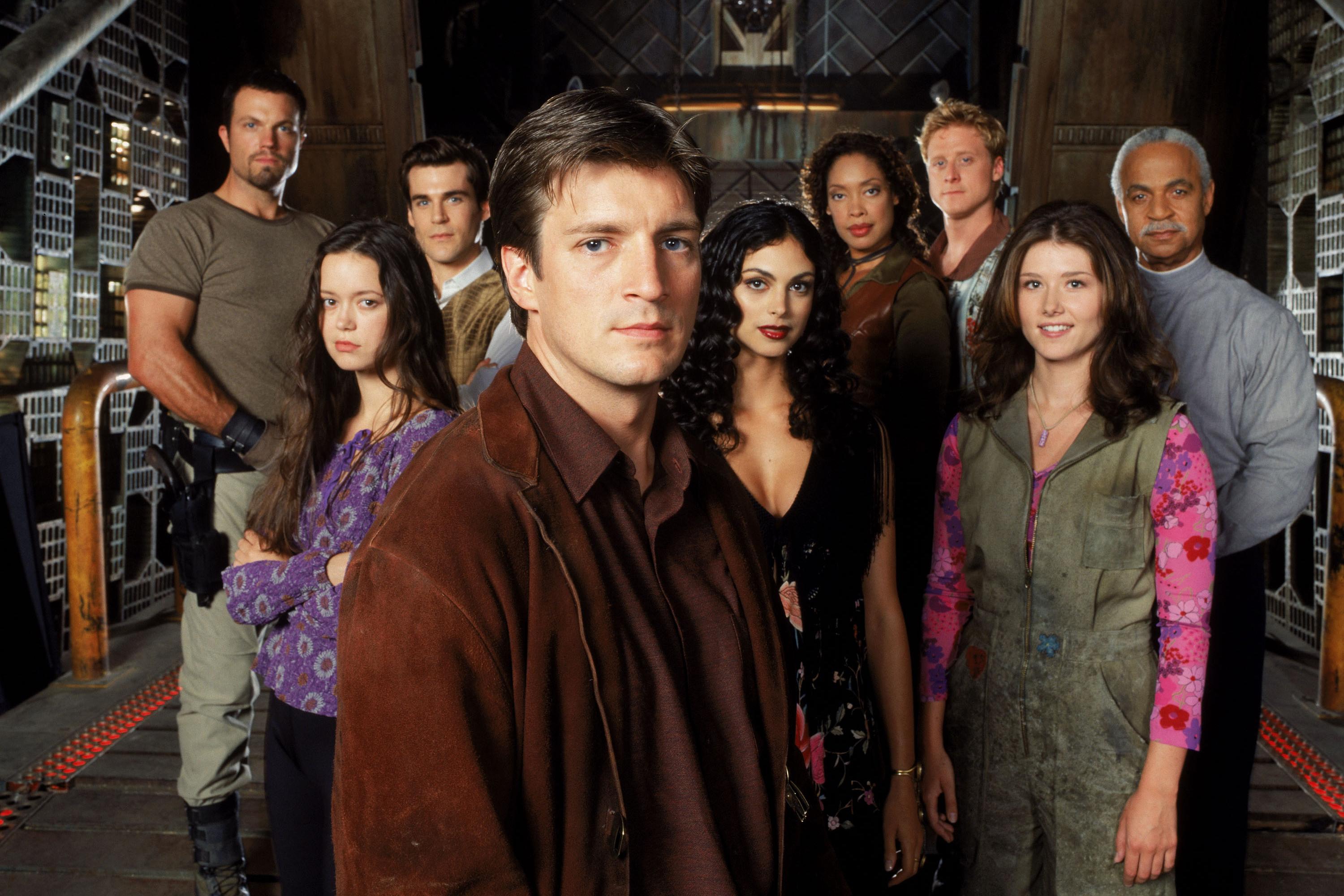 The cast of Firefly.