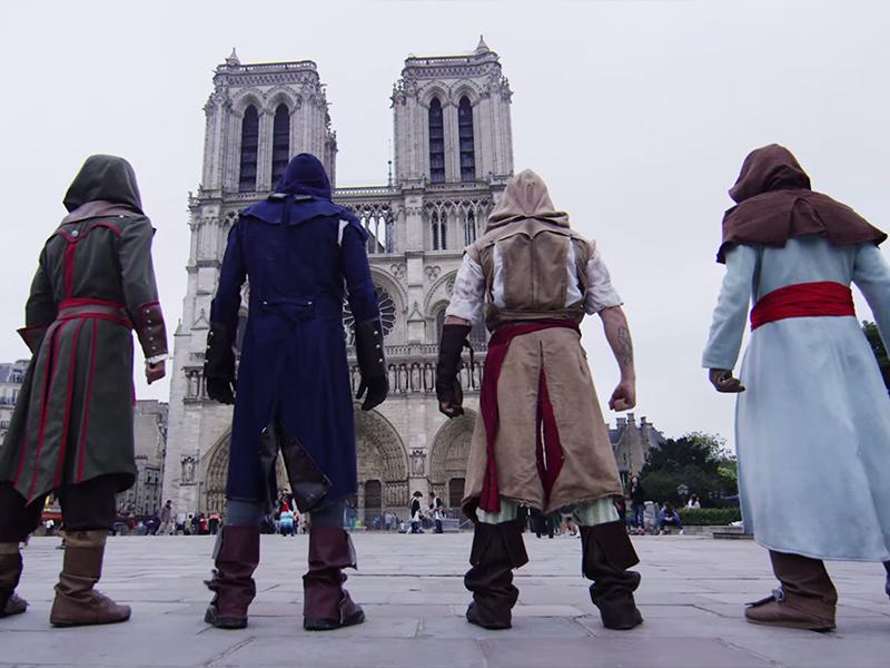 watch ubisofts new parkour powered promo assassins creed unity