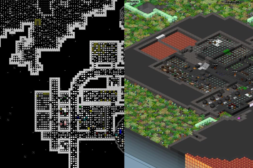 dwarf fortress mod turns ascii real time 3d stonesense