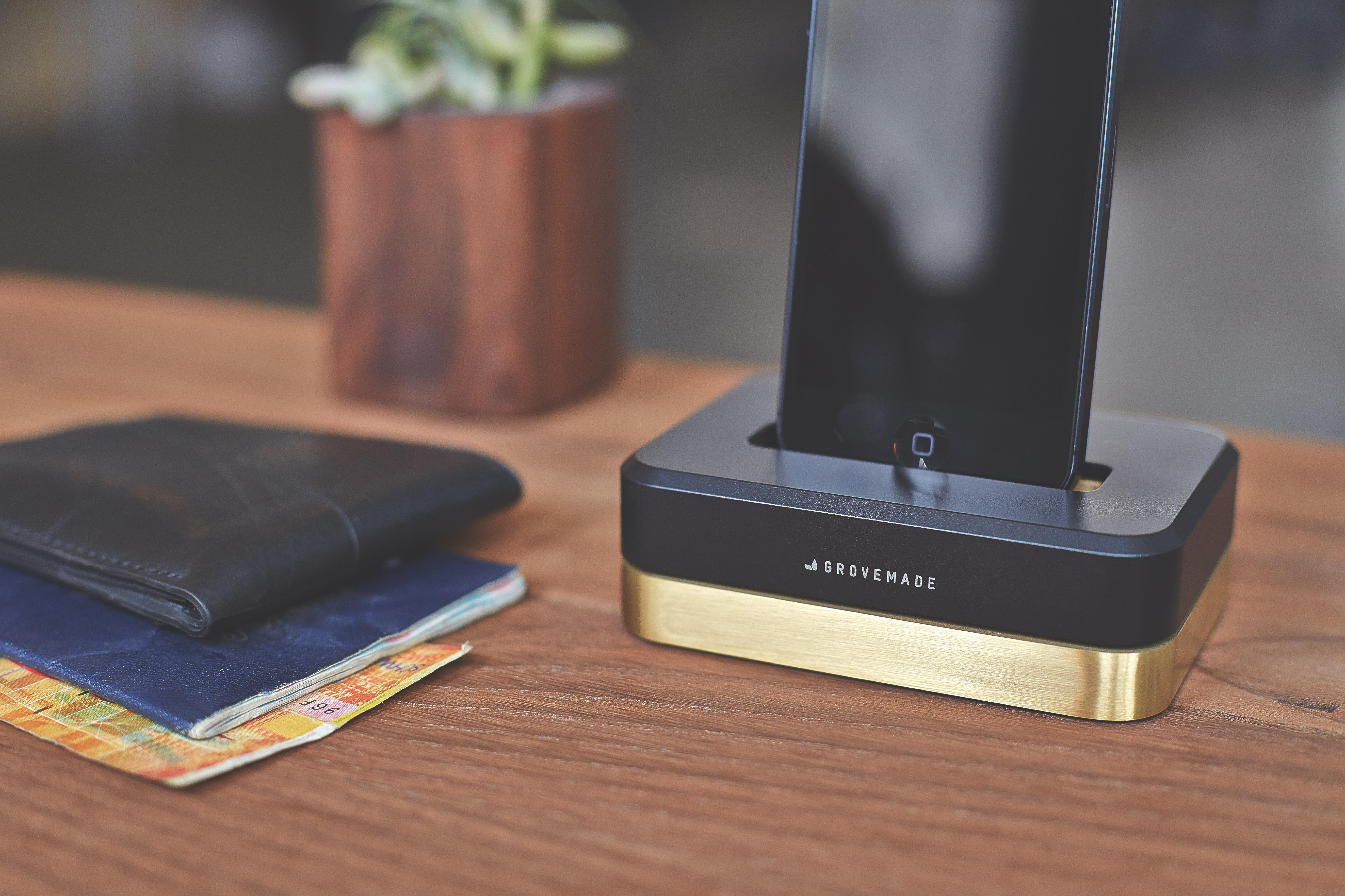 grovemade unveils fleet limited edition metal iphone docks blackdock brass a1