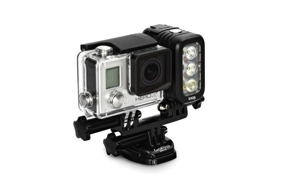 brighten gopro footage knog qudos led light action