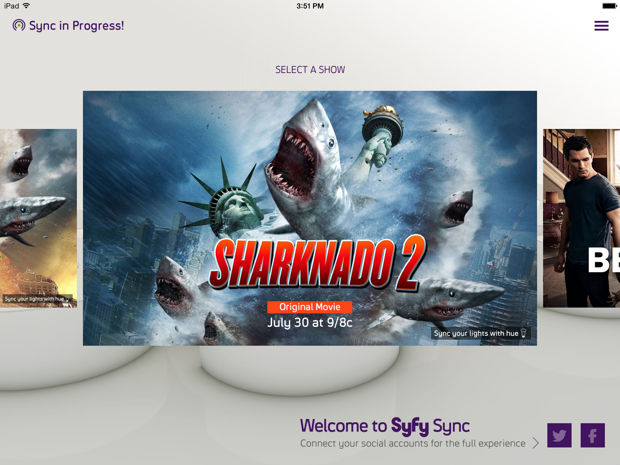 sharknado 2 philips hue ambient light track sync step3