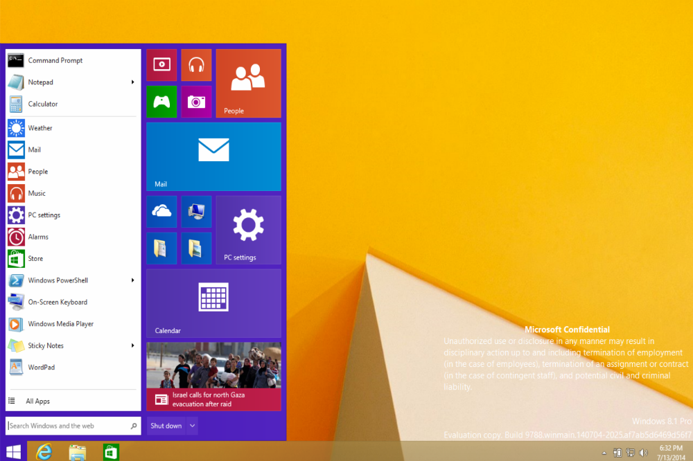 windows 9 images leak metro apps to run windowed startmenuleaked