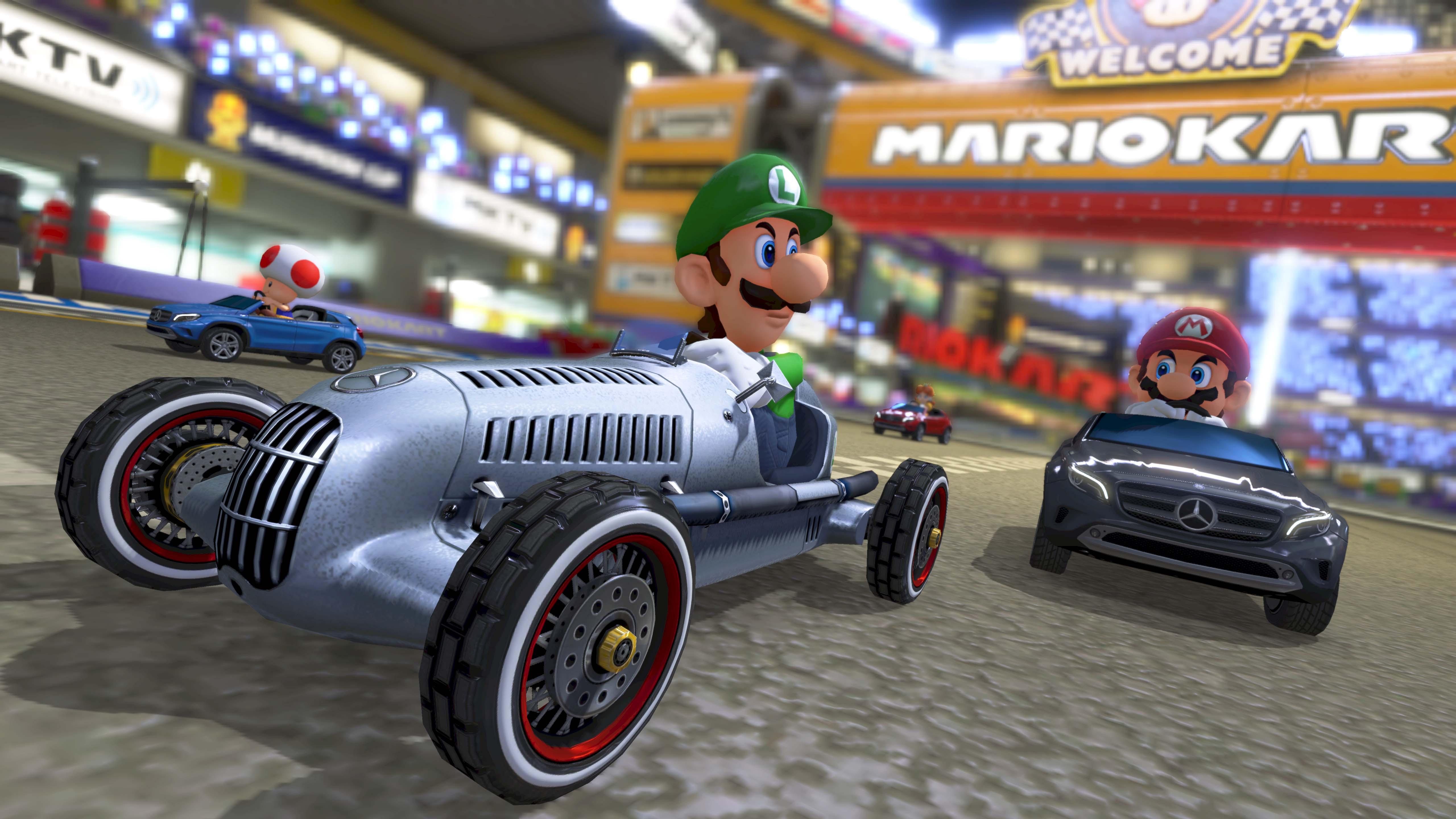 mario kart 8 adds mercedes benz garage august 27