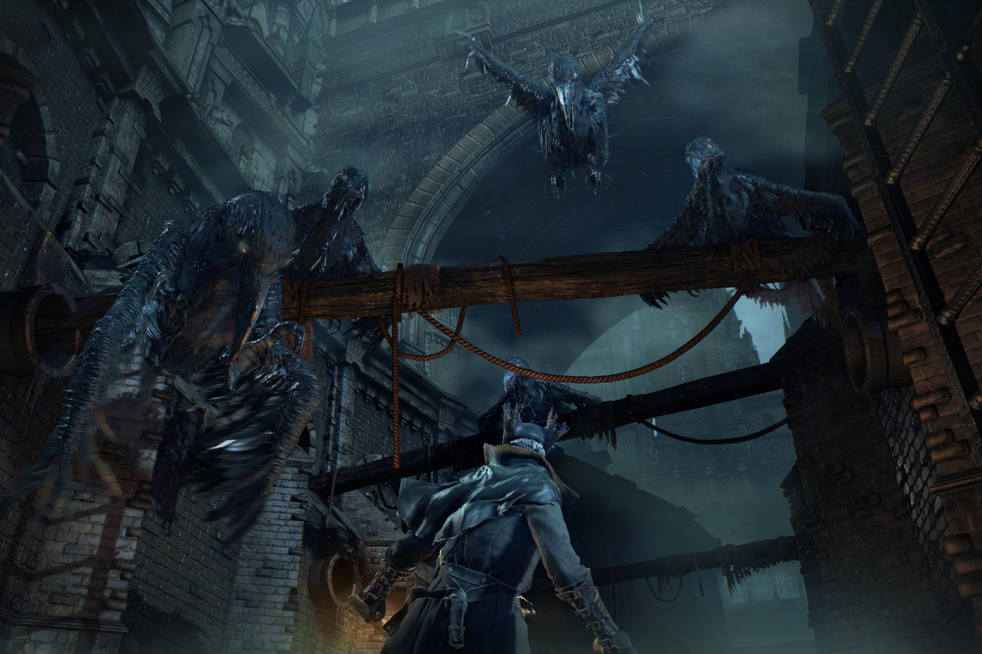 watch six gory minutes bloodborne action crow